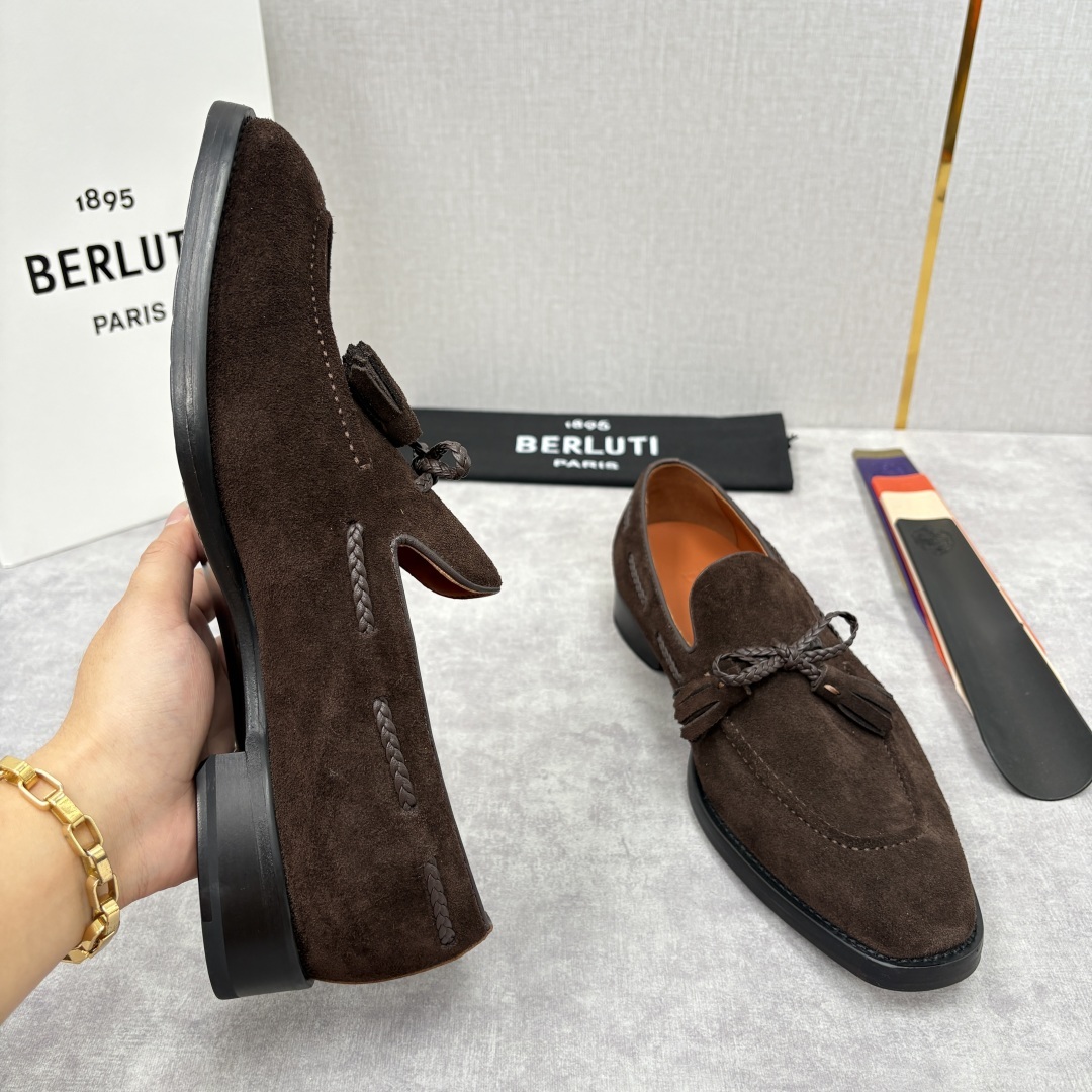 💋💍Berlut* /布鲁提 新品男士流苏乐福鞋皮鞋 以精湛工艺诠释高端男鞋魅力。经典与质感的交融