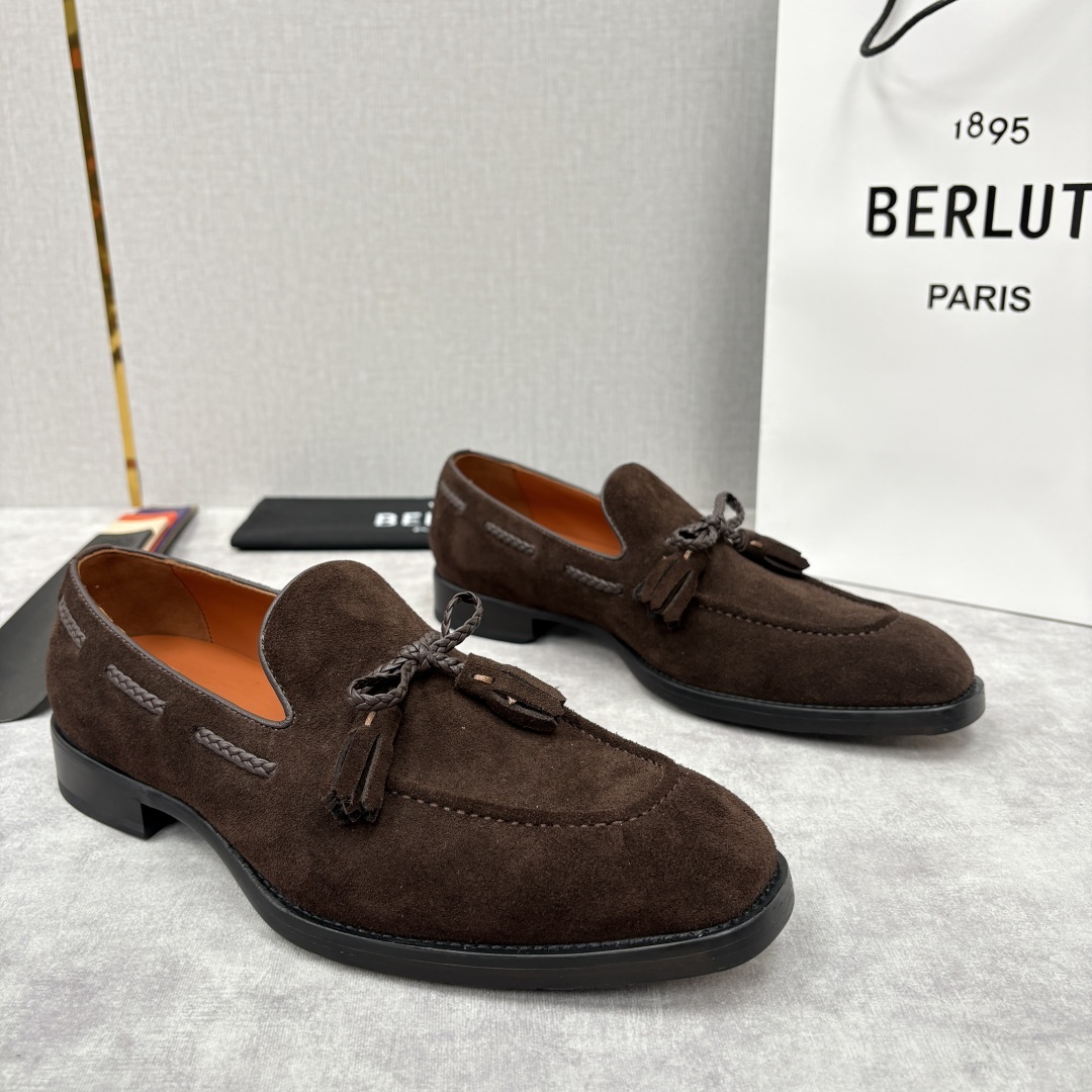 💋💍Berlut* /布鲁提 新品男士流苏乐福鞋皮鞋 以精湛工艺诠释高端男鞋魅力。经典与质感的交融