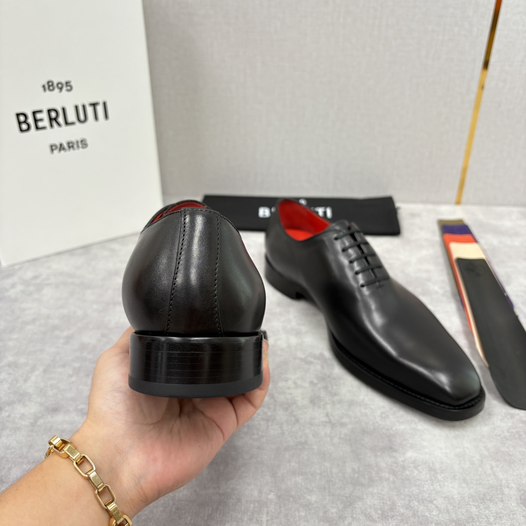 Berluti Men's Formal Dress Shoes, Hand-Colored Leather Oxfords, Classic Style 10 cmp i1755596198449 872 0 8