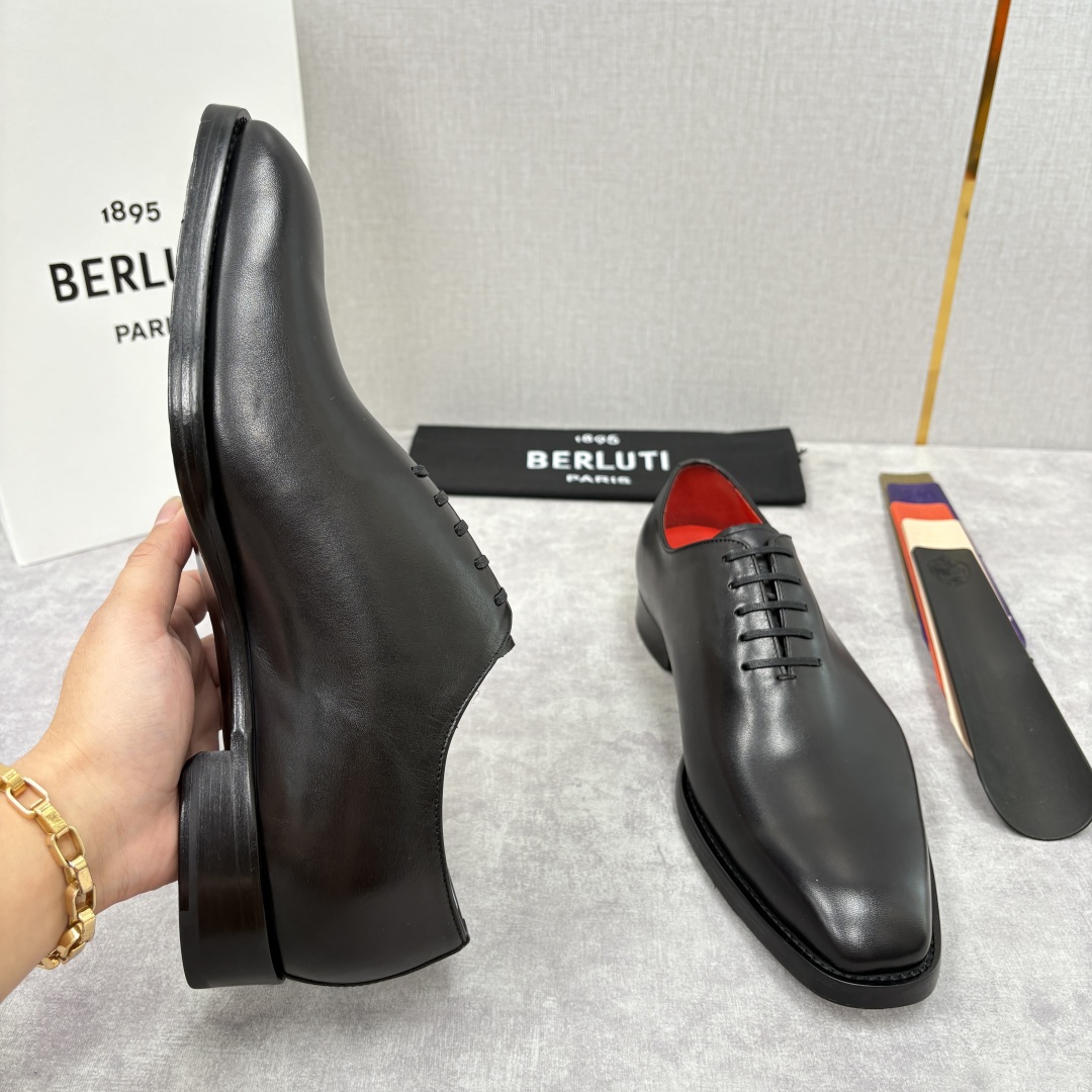 Berluti Men's Formal Dress Shoes, Hand-Colored Leather Oxfords, Classic Style 9 cmp i1755596198452 3410 0 7