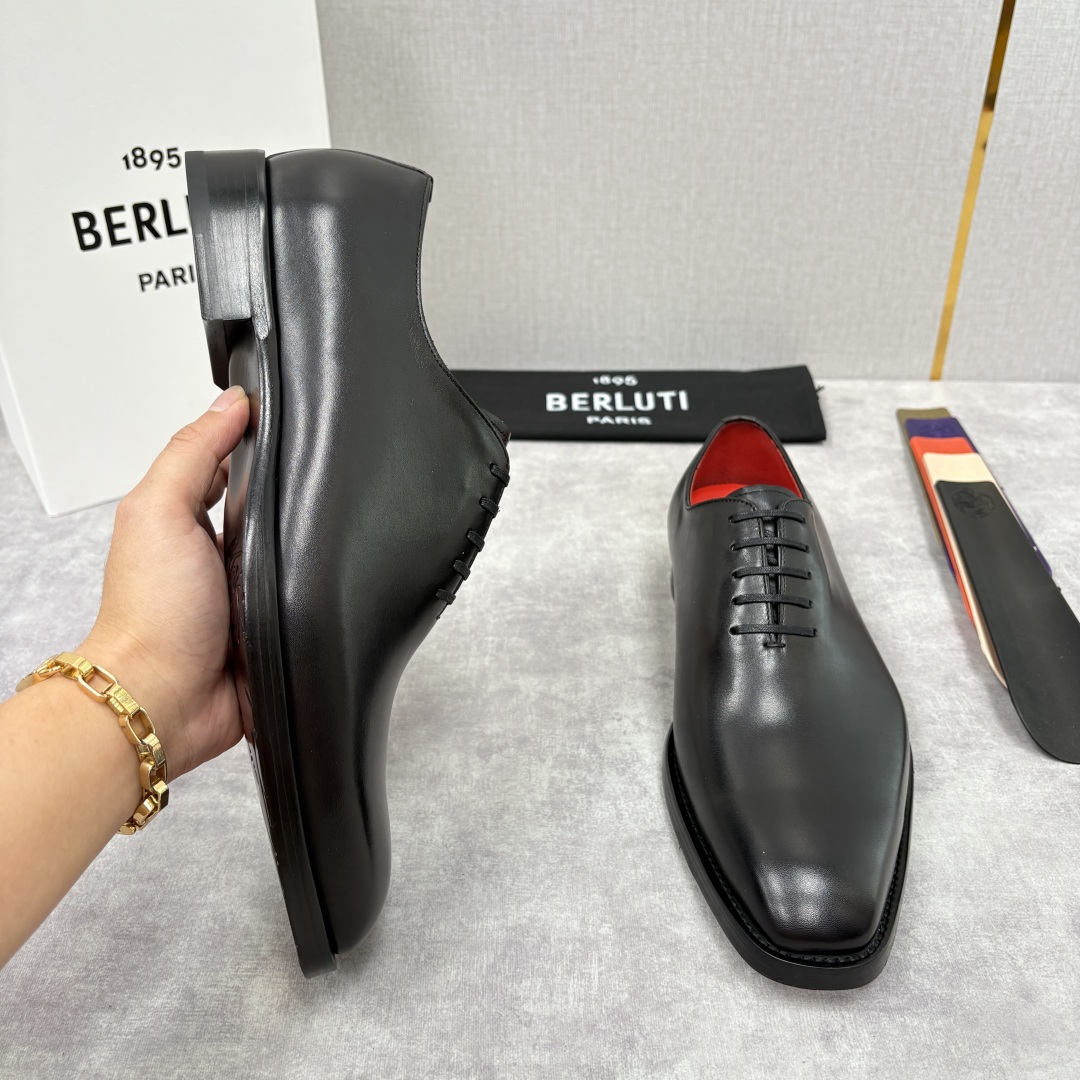 Berluti Men's Formal Dress Shoes, Hand-Colored Leather Oxfords, Classic Style 7 cmp i1755596201503 9020 0 5