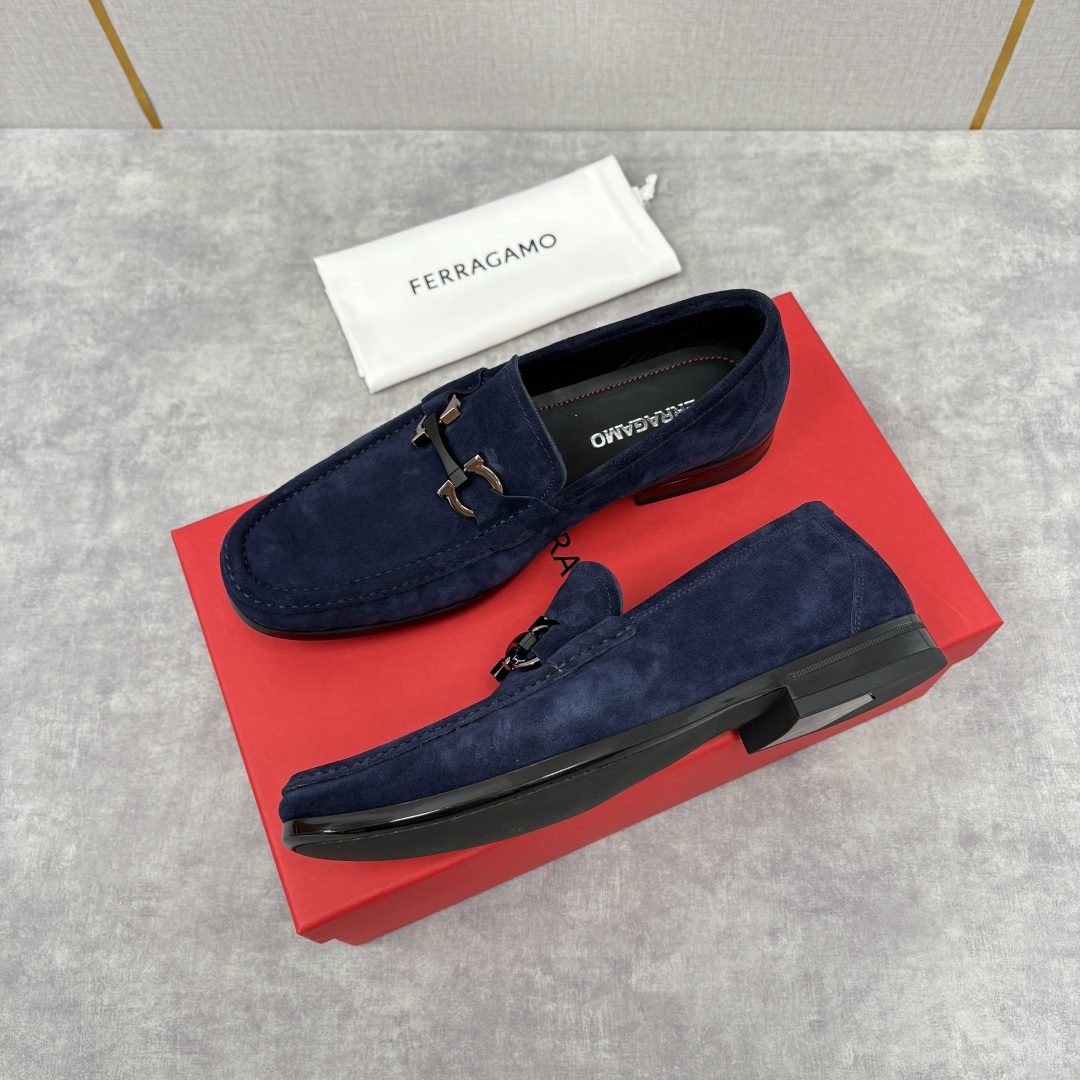 Salvatore Ferragamo Gancini Buckle Suede Loafers - Classic Style & Comfort 3 cmp i1755624717144 344 0 2