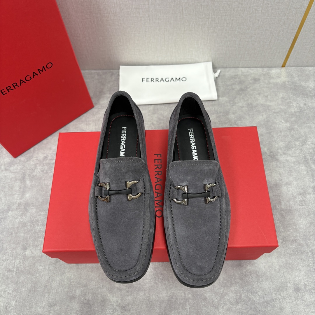 Salvatore Ferragamo Men's Gancini Suede Loafers Slip-Ons - Modern Elegance 1 cmp i1755624797974 7961 0 0