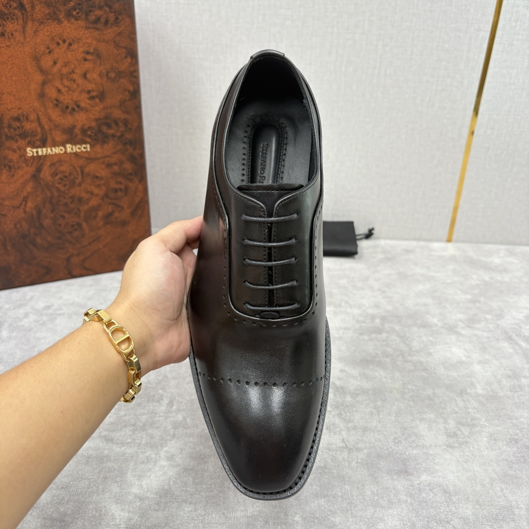 💋💍SR家新品 Stefano-icci 史蒂*芬 男士正装🤵皮鞋系列 进口牛皮手工改色擦色而成 内里黑