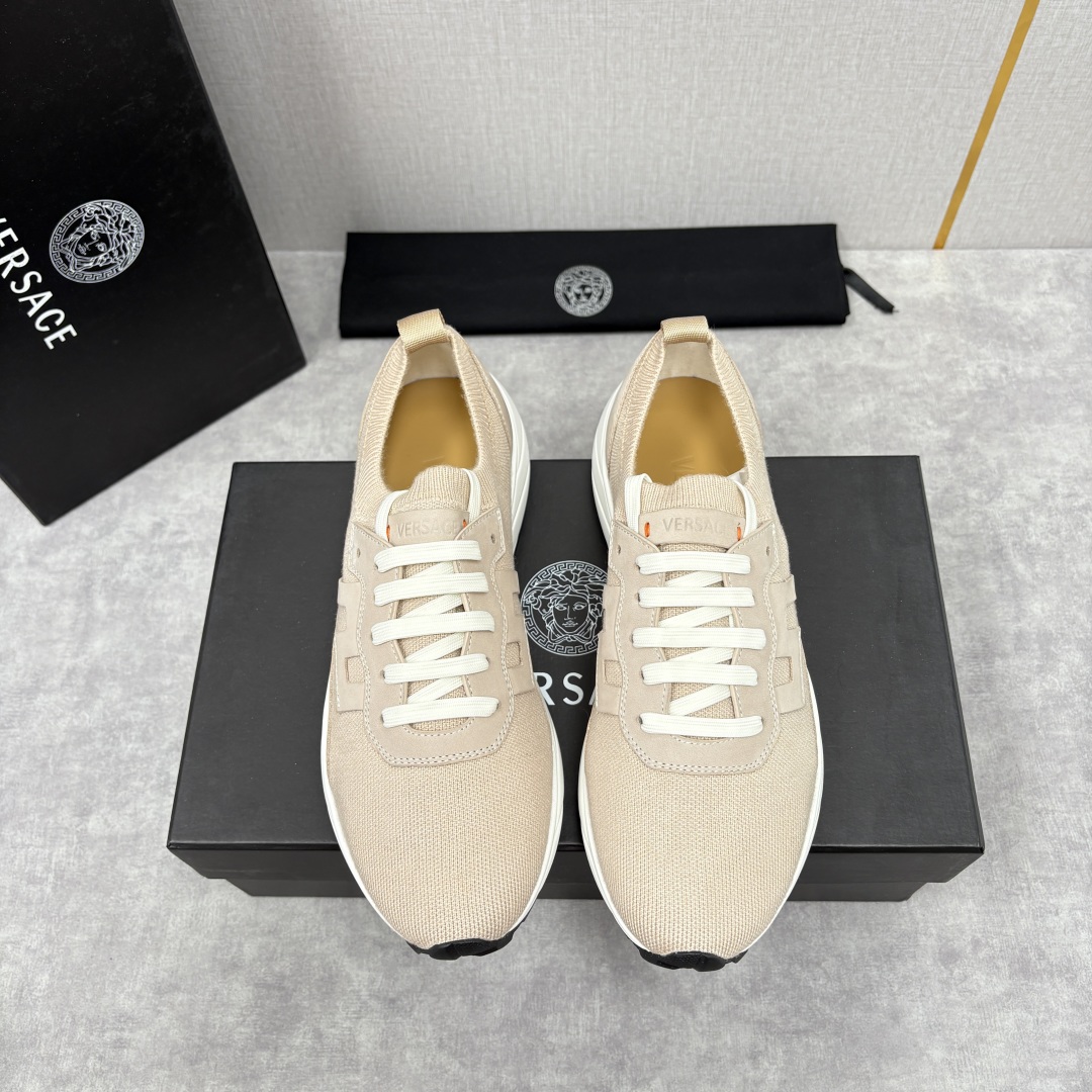 💋💍VS 家新品 Versac* 范思-哲 新款男士飞织休闲鞋，侧面饰以品牌标志性的设计语言，诠释时尚与
