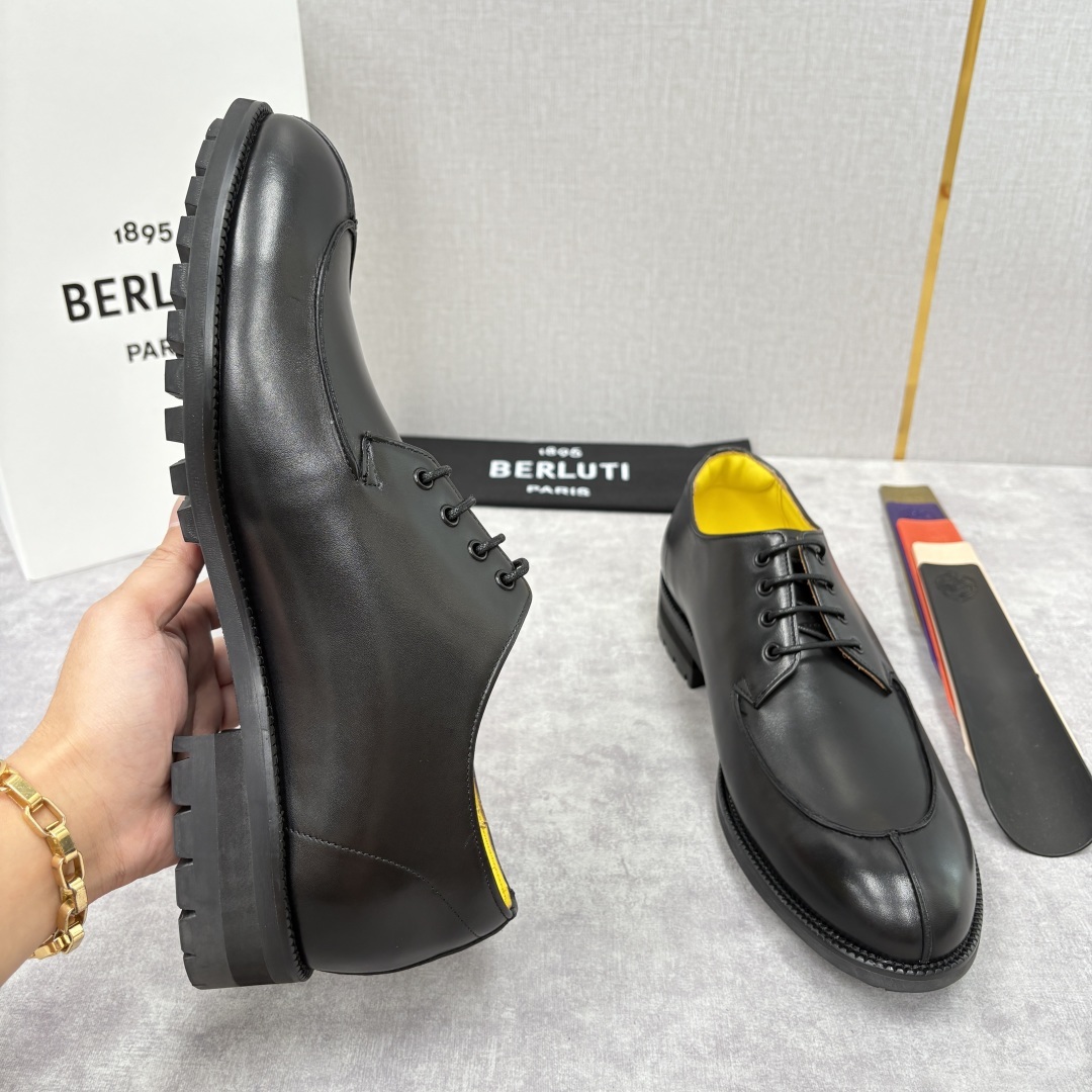 💋💍Berlut* 布鲁提 新品上架 New Oslo 皮革德比鞋官方 22,600 这款系带皮鞋选用优