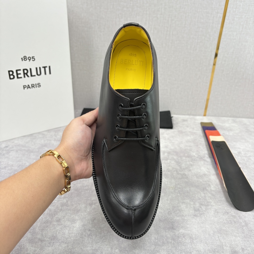 💋💍Berlut* 布鲁提 新品上架 New Oslo 皮革德比鞋官方 22,600 这款系带皮鞋选用优