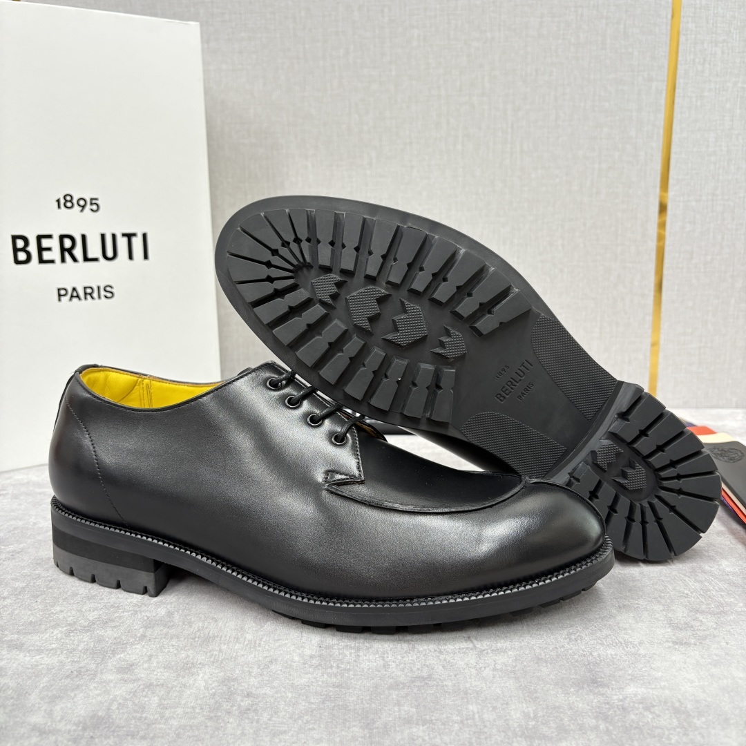 💋💍Berlut* 布鲁提 新品上架 New Oslo 皮革德比鞋官方 22,600 这款系带皮鞋选用优