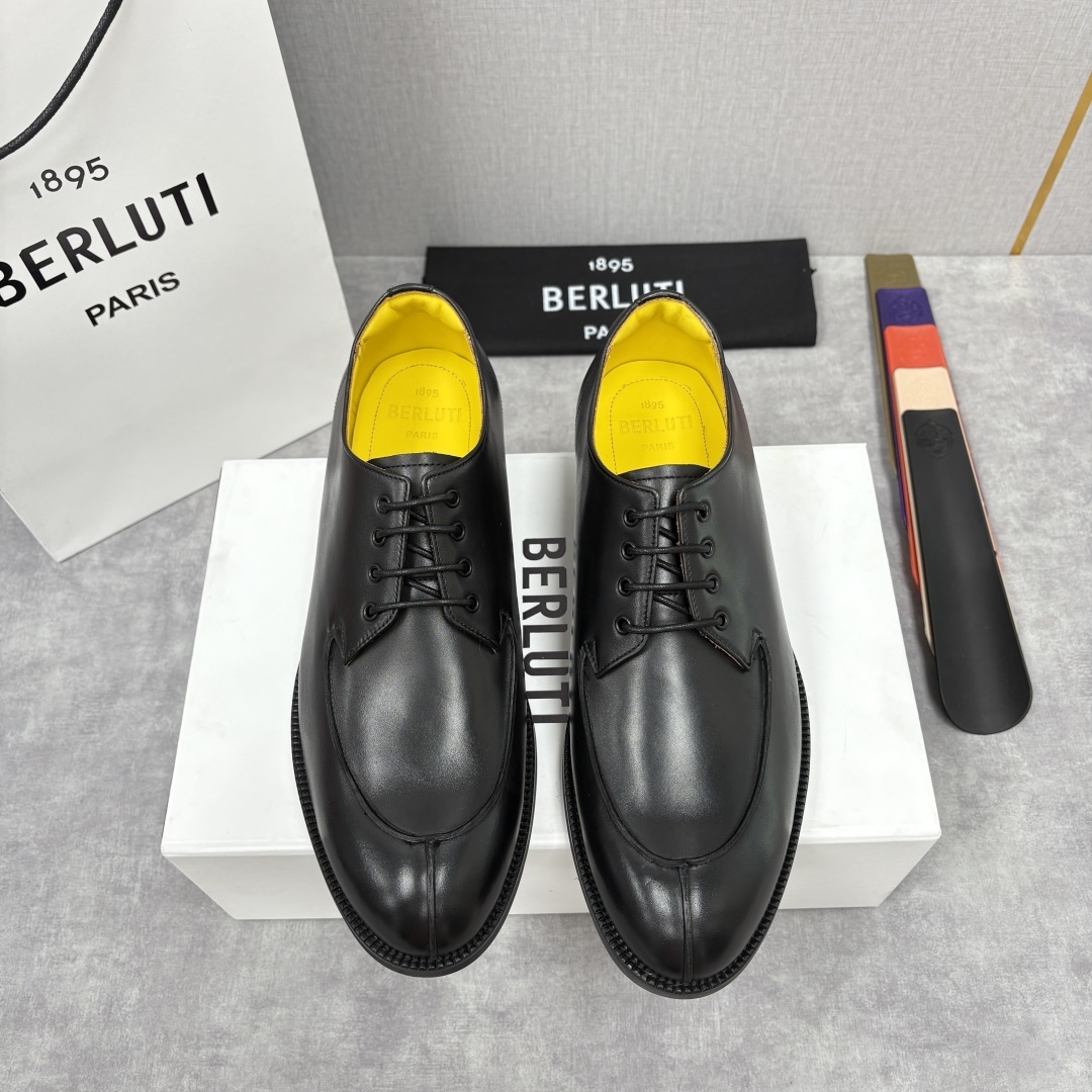 💋💍Berlut* 布鲁提 新品上架 New Oslo 皮革德比鞋官方 22,600 这款系带皮鞋选用优