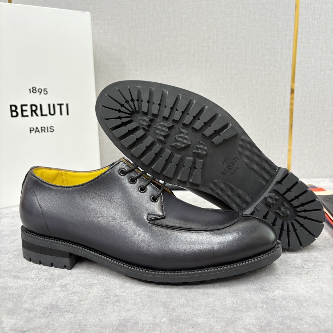 💋💍Berlut* 布鲁提 新品上架 New Oslo 皮革德比鞋官方 22,600 这款系带皮鞋选用优