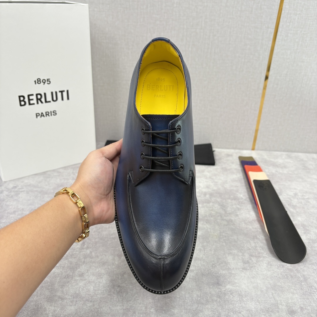 💋💍Berlut* 布鲁提 新品上架 New Oslo 皮革德比鞋官方 22,600 这款系带皮鞋选用优