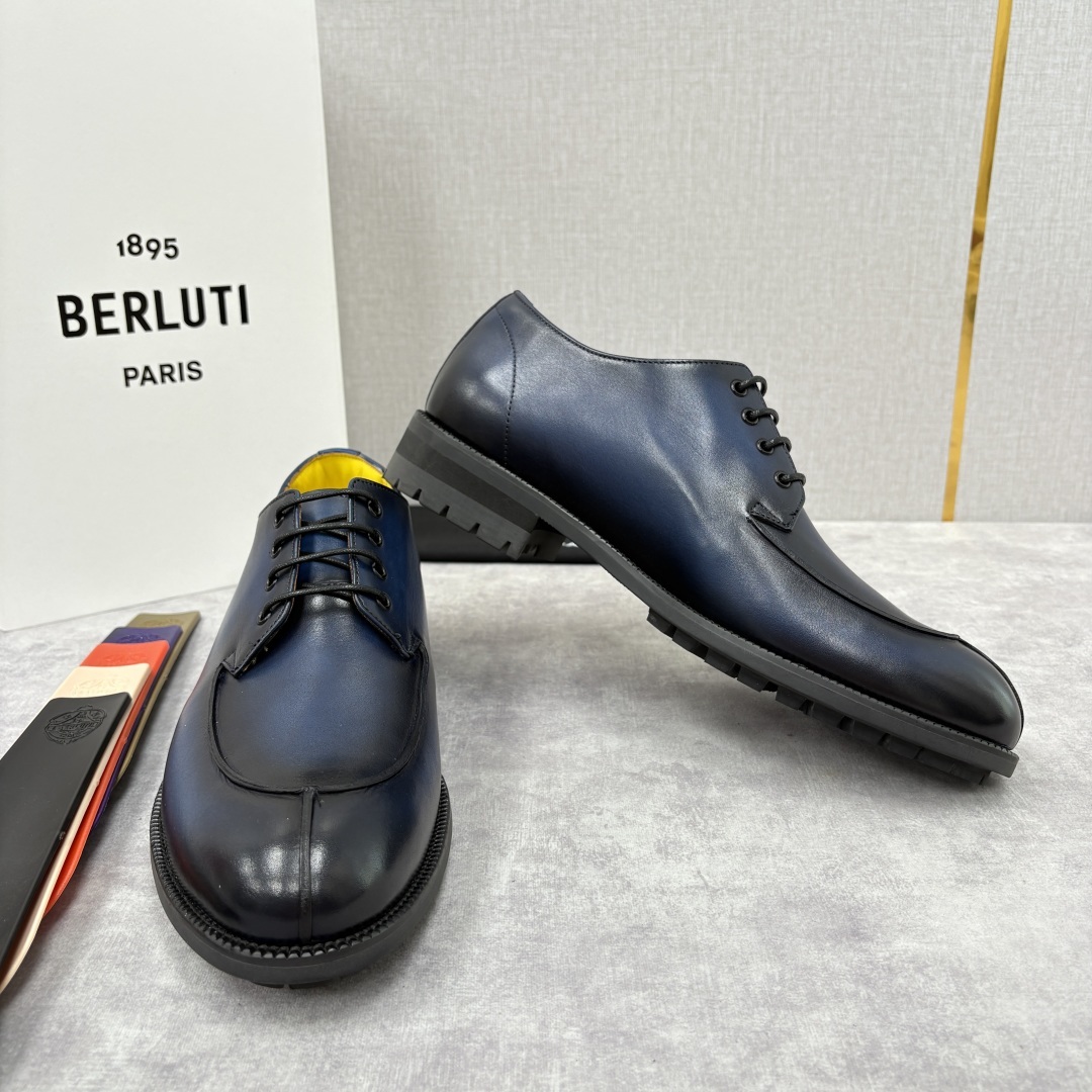 💋💍Berlut* 布鲁提 新品上架 New Oslo 皮革德比鞋官方 22,600 这款系带皮鞋选用优