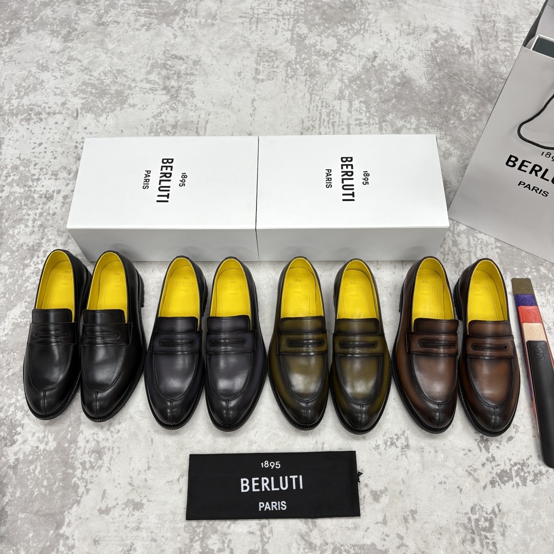 💋💍Berlut* 布鲁提 新品上架 New Oslo 皮革男士正装鞋皮鞋系列👞 New Oslo 系列