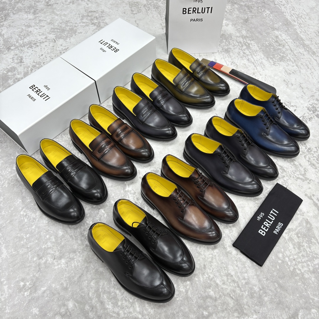💋💍Berlut* 布鲁提 新品上架 New Oslo 皮革男士正装鞋皮鞋系列👞 New Oslo 系列