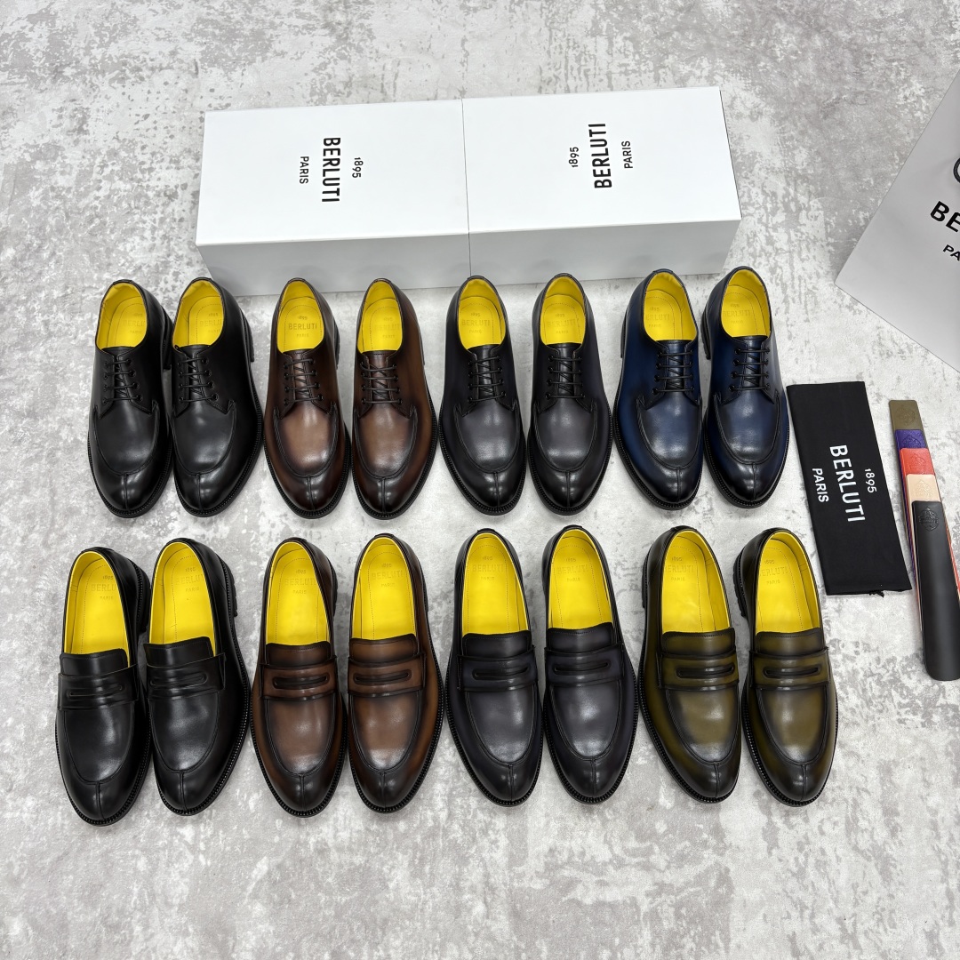 💋💍Berlut* 布鲁提 新品上架 New Oslo 皮革男士正装鞋皮鞋系列👞 New Oslo 系列