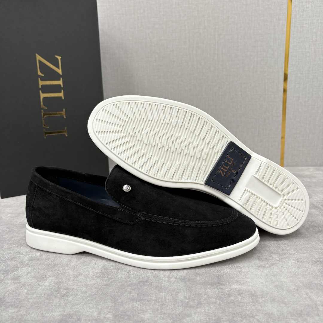 💋💍ZL家新品 Zill* 兹-利 是1970创立的法国奢侈男装品牌 男士新款休闲乐福鞋系列 采用进口绒