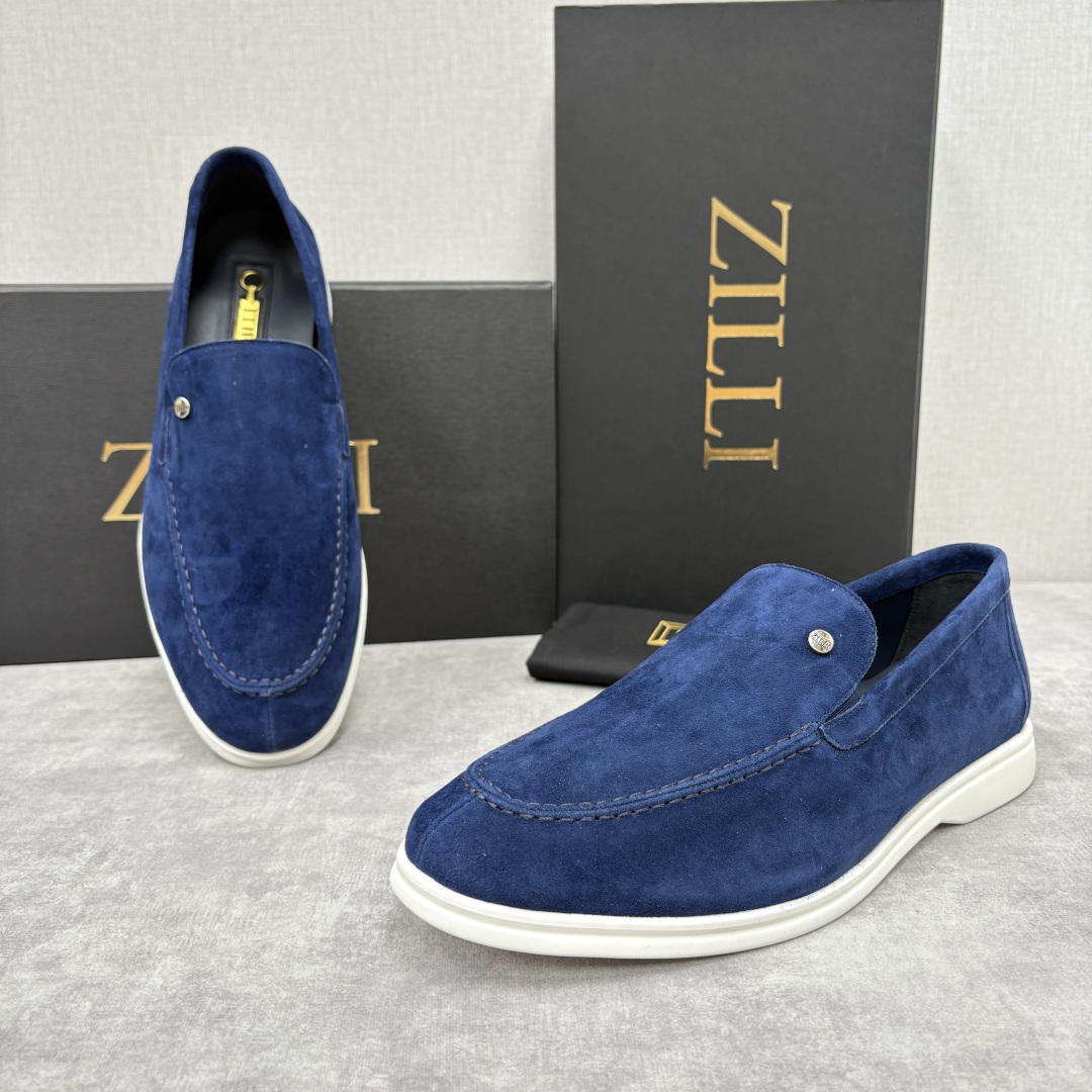 💋💍ZL家新品 Zill* 兹-利 是1970创立的法国奢侈男装品牌 男士新款休闲乐福鞋系列 采用进口绒
