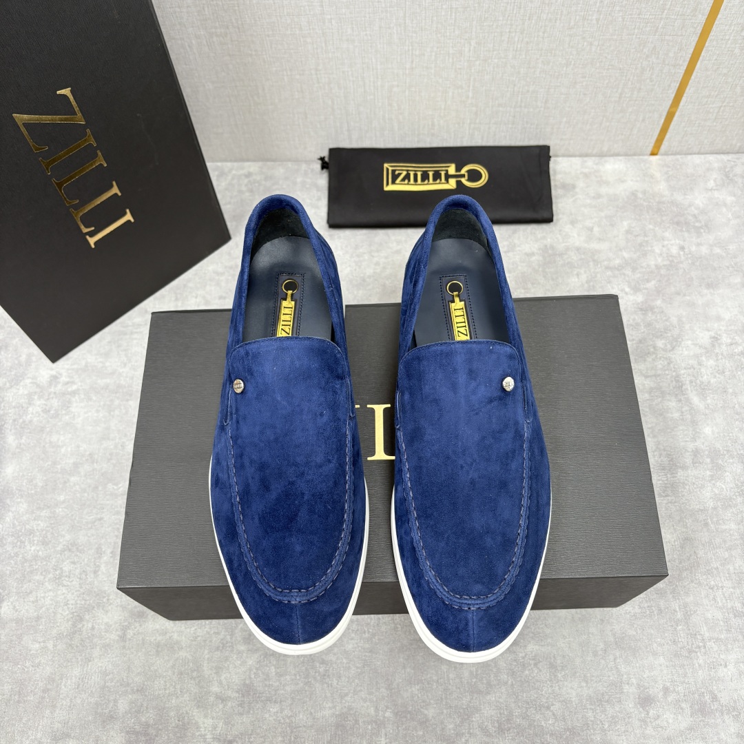 💋💍ZL家新品 Zill* 兹-利 是1970创立的法国奢侈男装品牌 男士新款休闲乐福鞋系列 采用进口绒