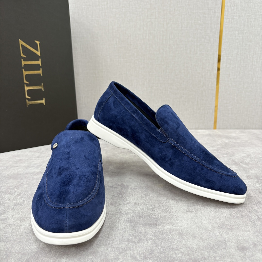 💋💍ZL家新品 Zill* 兹-利 是1970创立的法国奢侈男装品牌 男士新款休闲乐福鞋系列 采用进口绒