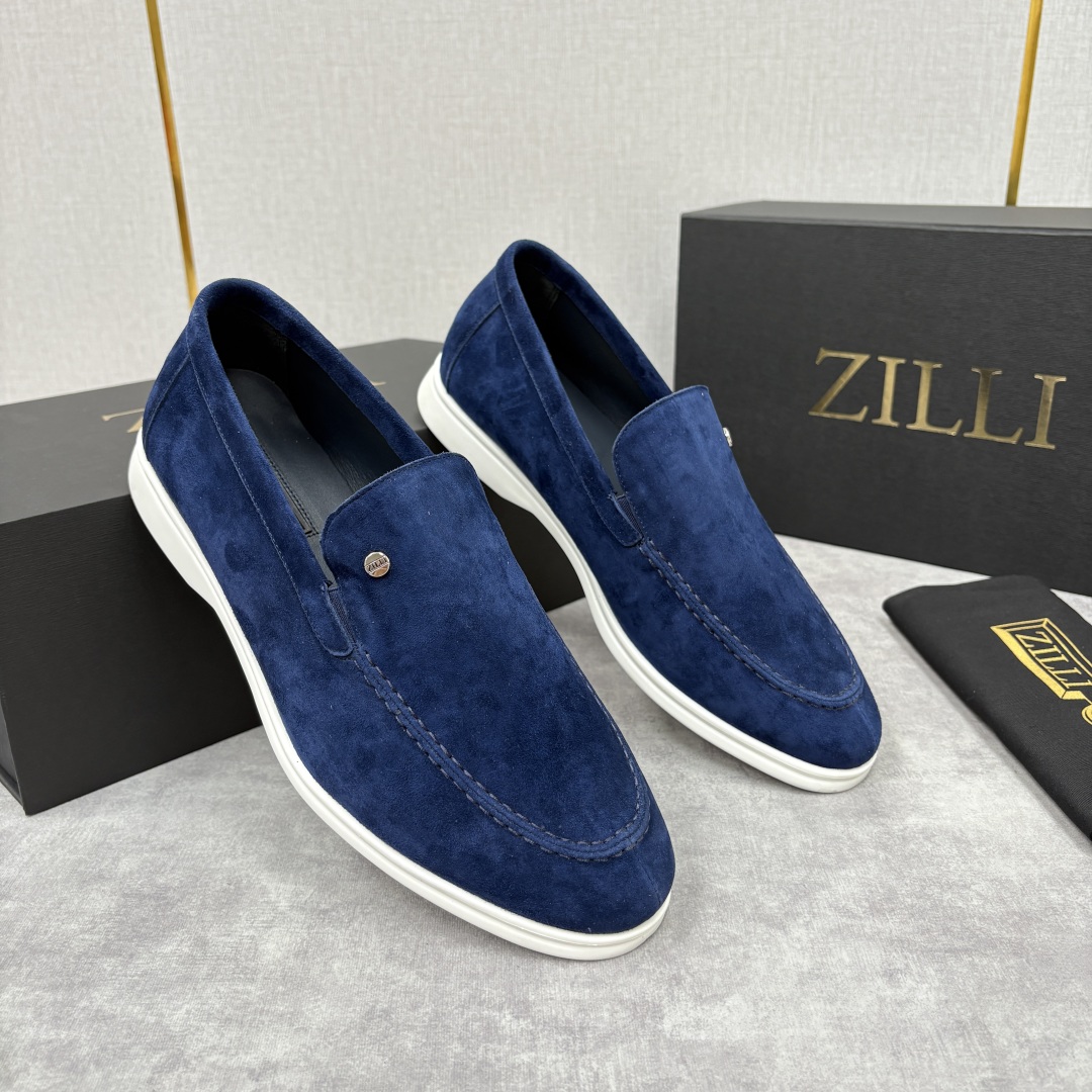 💋💍ZL家新品 Zill* 兹-利 是1970创立的法国奢侈男装品牌 男士新款休闲乐福鞋系列 采用进口绒