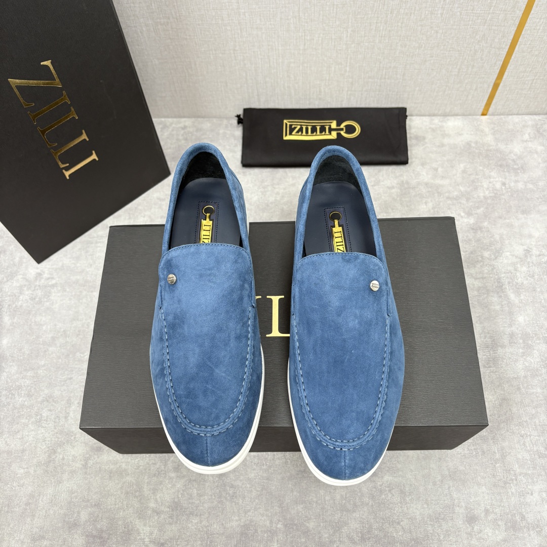 💋💍ZL家新品 Zill* 兹-利 是1970创立的法国奢侈男装品牌 男士新款休闲乐福鞋系列 采用进口绒