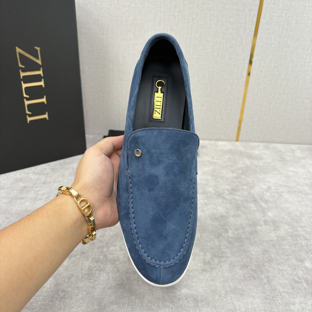 💋💍ZL家新品 Zill* 兹-利 是1970创立的法国奢侈男装品牌 男士新款休闲乐福鞋系列 采用进口绒
