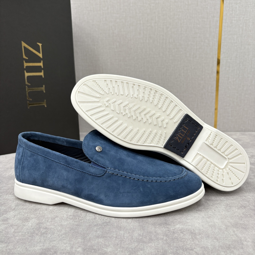 💋💍ZL家新品 Zill* 兹-利 是1970创立的法国奢侈男装品牌 男士新款休闲乐福鞋系列 采用进口绒