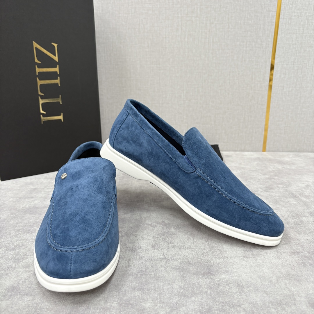 💋💍ZL家新品 Zill* 兹-利 是1970创立的法国奢侈男装品牌 男士新款休闲乐福鞋系列 采用进口绒