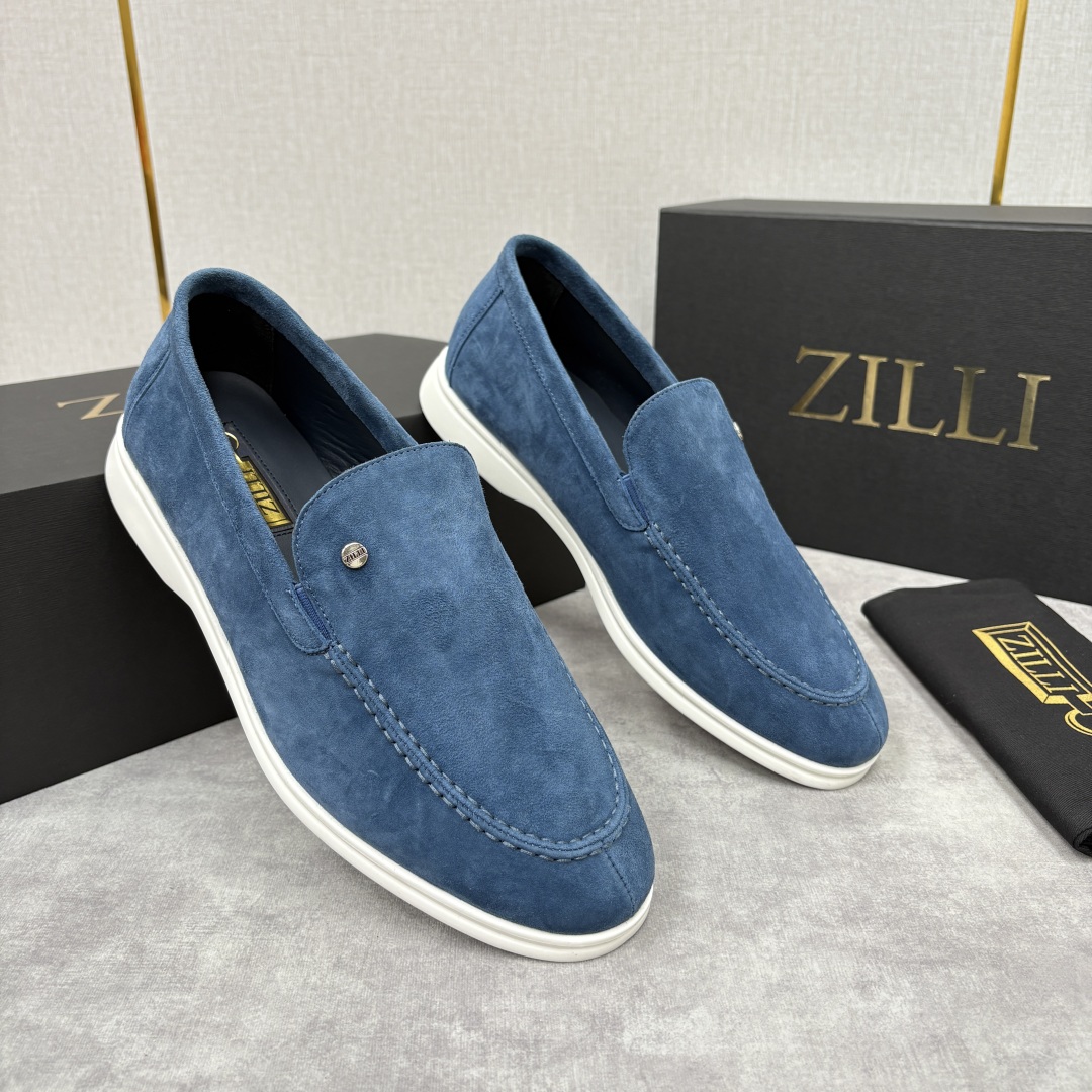 💋💍ZL家新品 Zill* 兹-利 是1970创立的法国奢侈男装品牌 男士新款休闲乐福鞋系列 采用进口绒