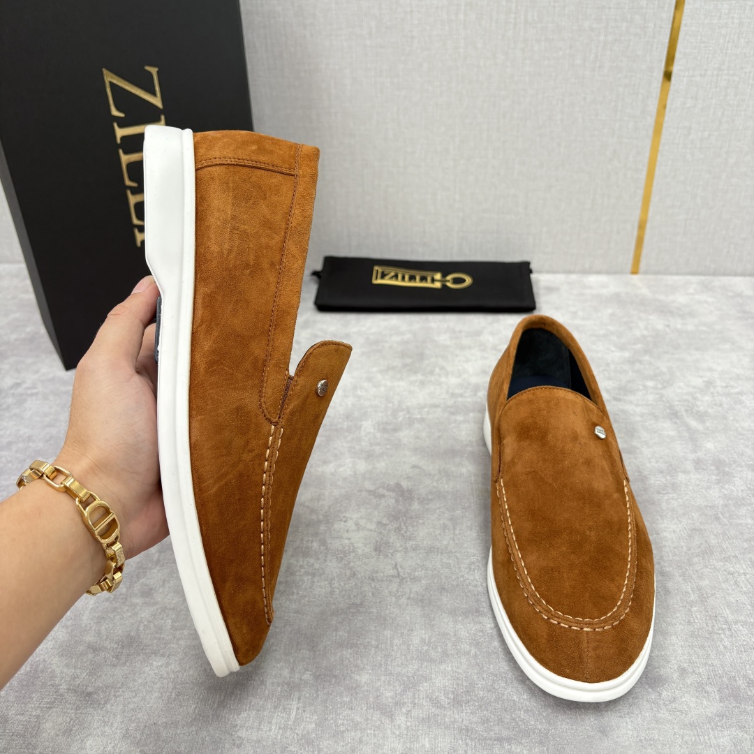 💋💍ZL家新品 Zill* 兹-利 是1970创立的法国奢侈男装品牌 男士新款休闲乐福鞋系列 采用进口绒