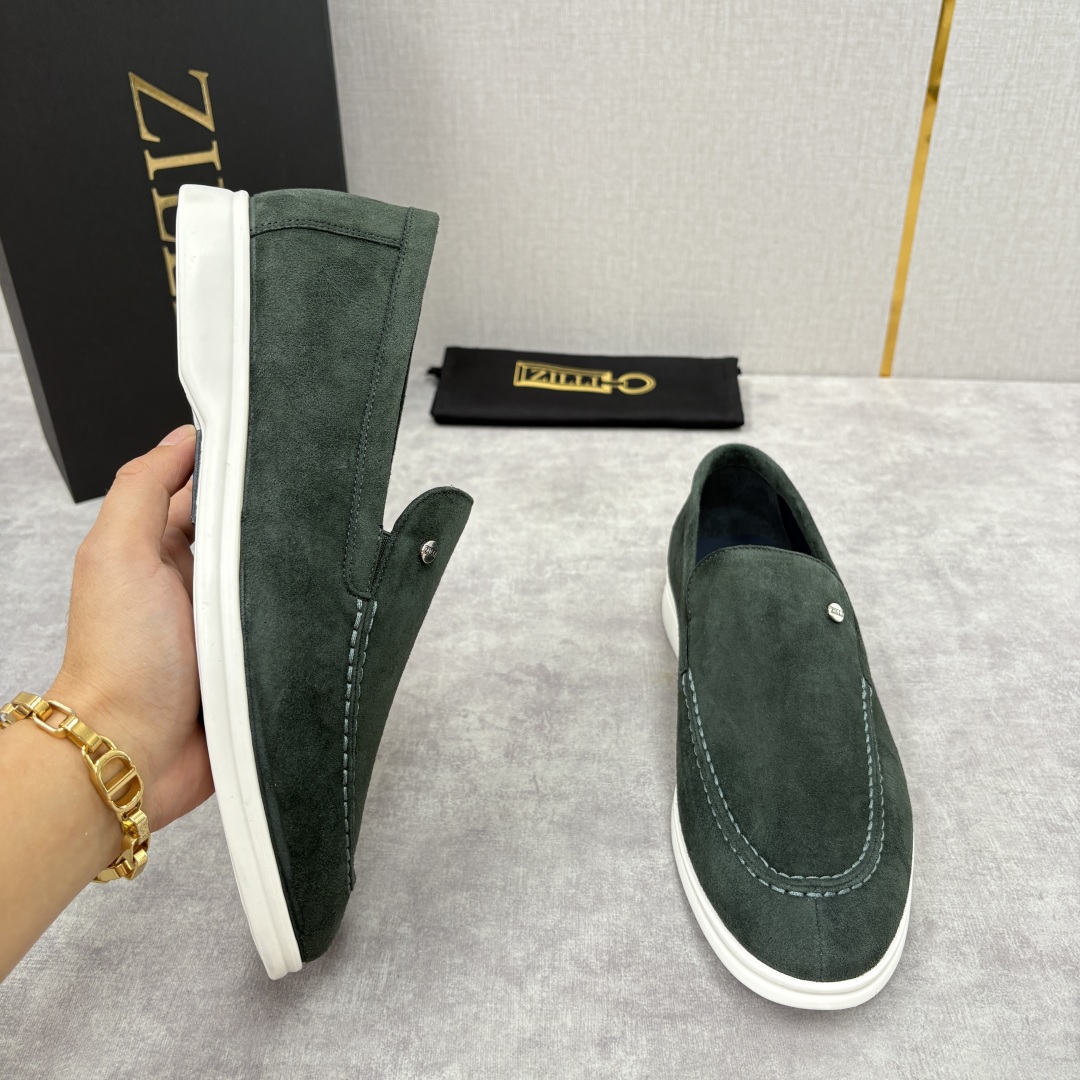 💋💍ZL家新品 Zill* 兹-利 是1970创立的法国奢侈男装品牌 男士新款休闲乐福鞋系列 采用进口绒