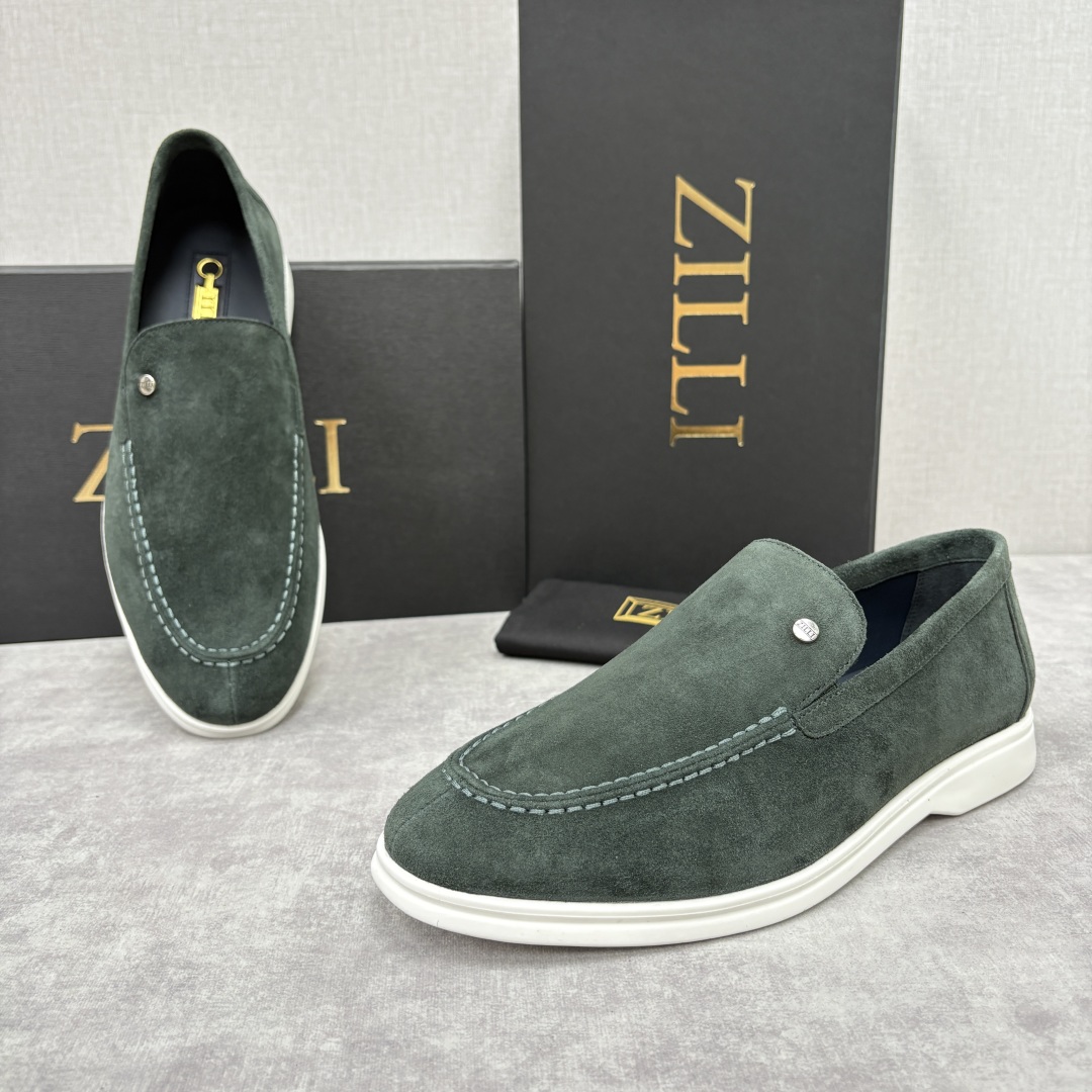 💋💍ZL家新品 Zill* 兹-利 是1970创立的法国奢侈男装品牌 男士新款休闲乐福鞋系列 采用进口绒