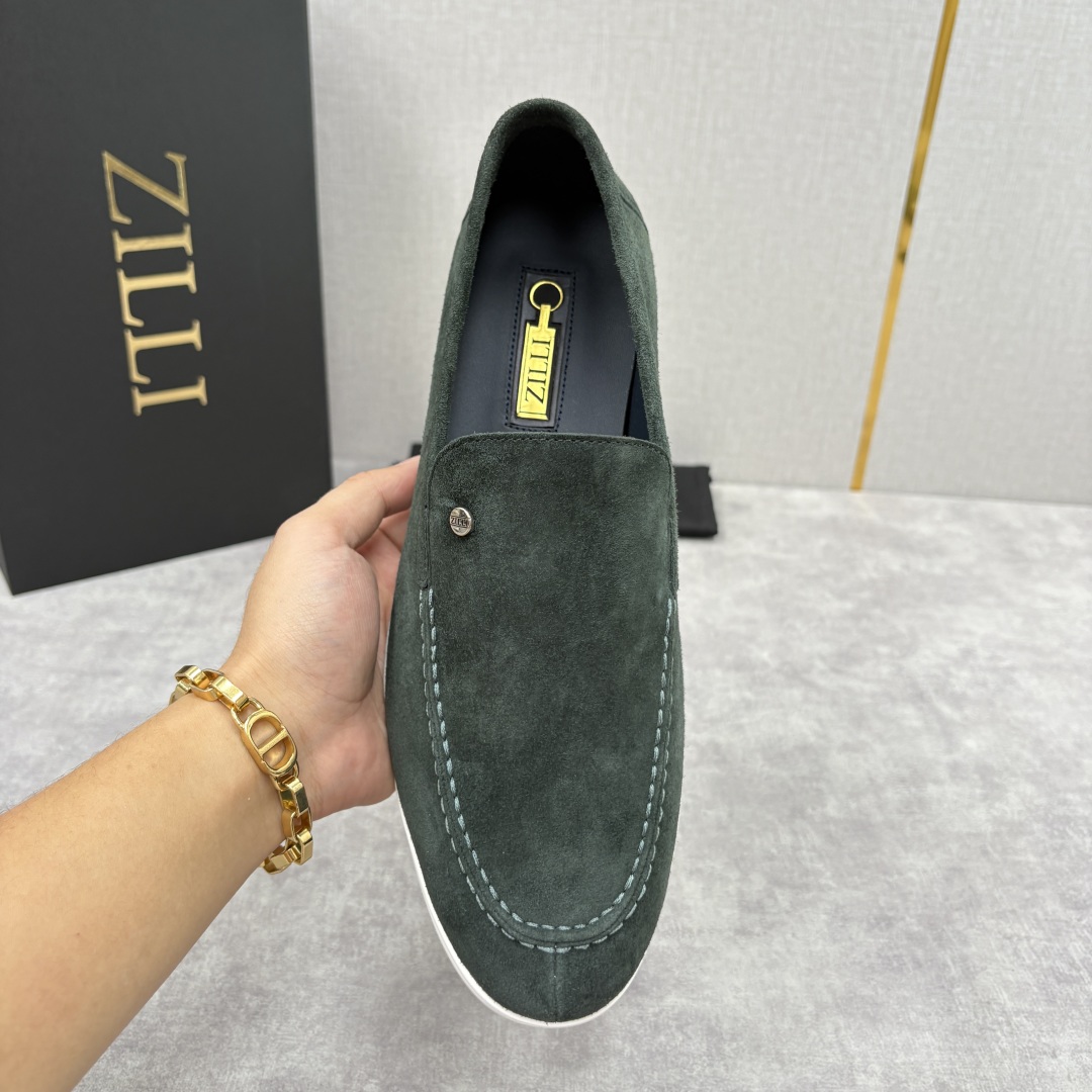 💋💍ZL家新品 Zill* 兹-利 是1970创立的法国奢侈男装品牌 男士新款休闲乐福鞋系列 采用进口绒