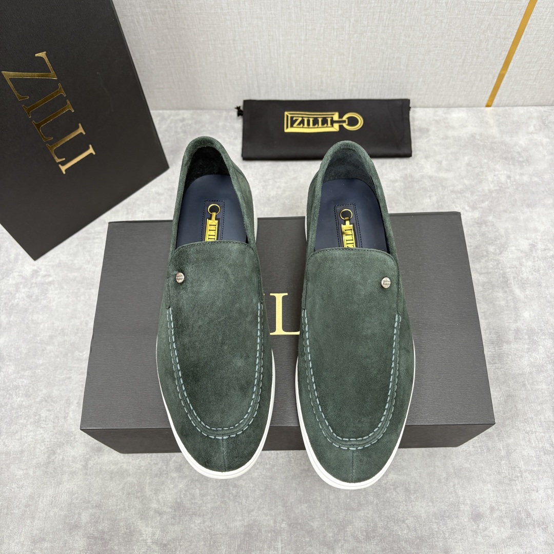 💋💍ZL家新品 Zill* 兹-利 是1970创立的法国奢侈男装品牌 男士新款休闲乐福鞋系列 采用进口绒