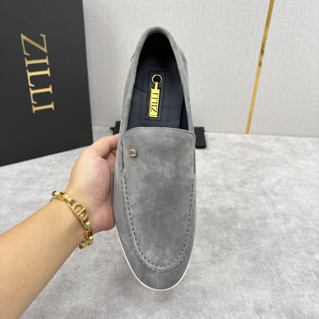 💋💍ZL家新品 Zill* 兹-利 是1970创立的法国奢侈男装品牌 男士新款休闲乐福鞋系列 采用进口绒