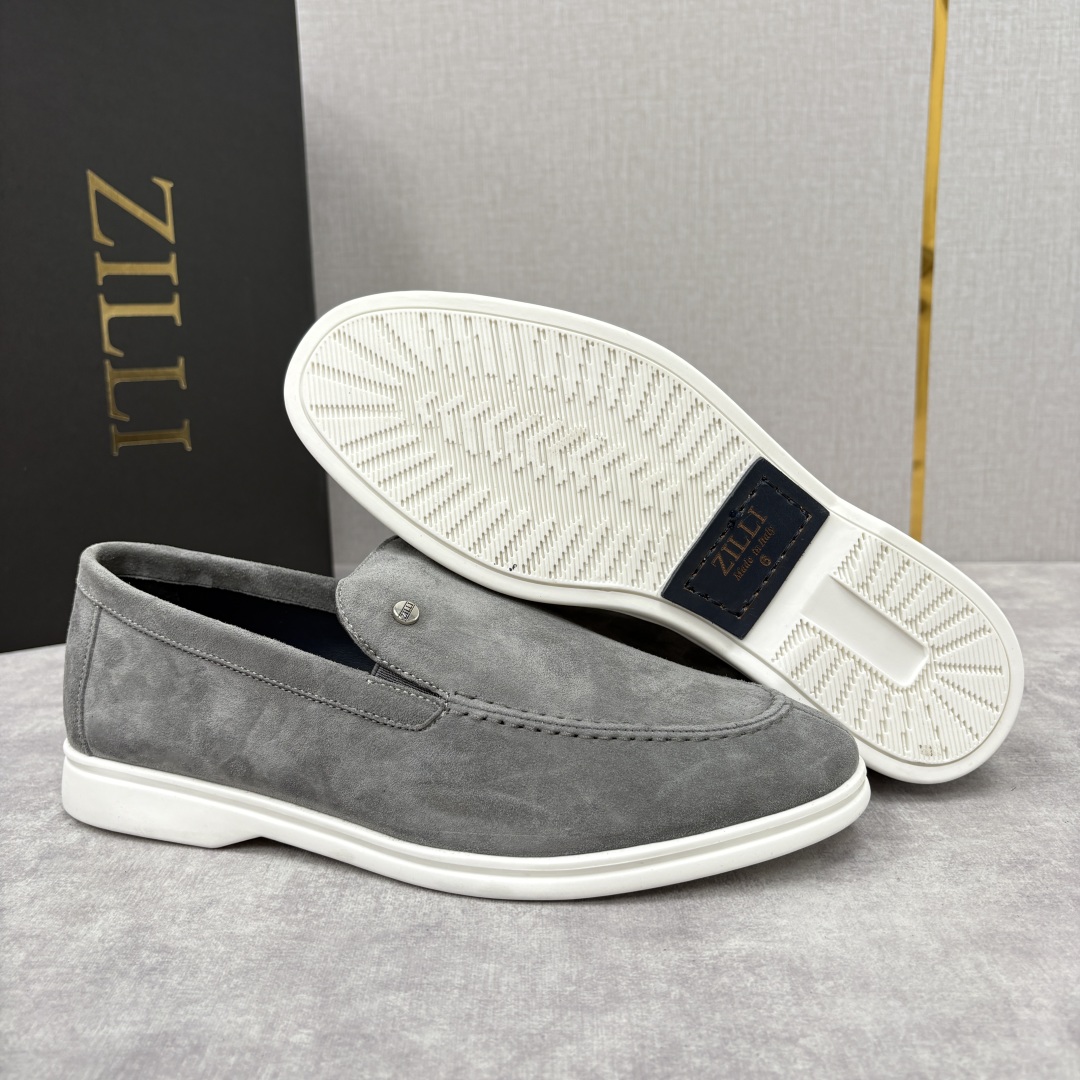 💋💍ZL家新品 Zill* 兹-利 是1970创立的法国奢侈男装品牌 男士新款休闲乐福鞋系列 采用进口绒