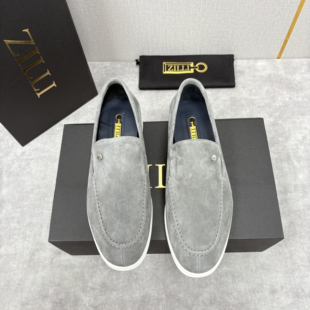 💋💍ZL家新品 Zill* 兹-利 是1970创立的法国奢侈男装品牌 男士新款休闲乐福鞋系列 采用进口绒
