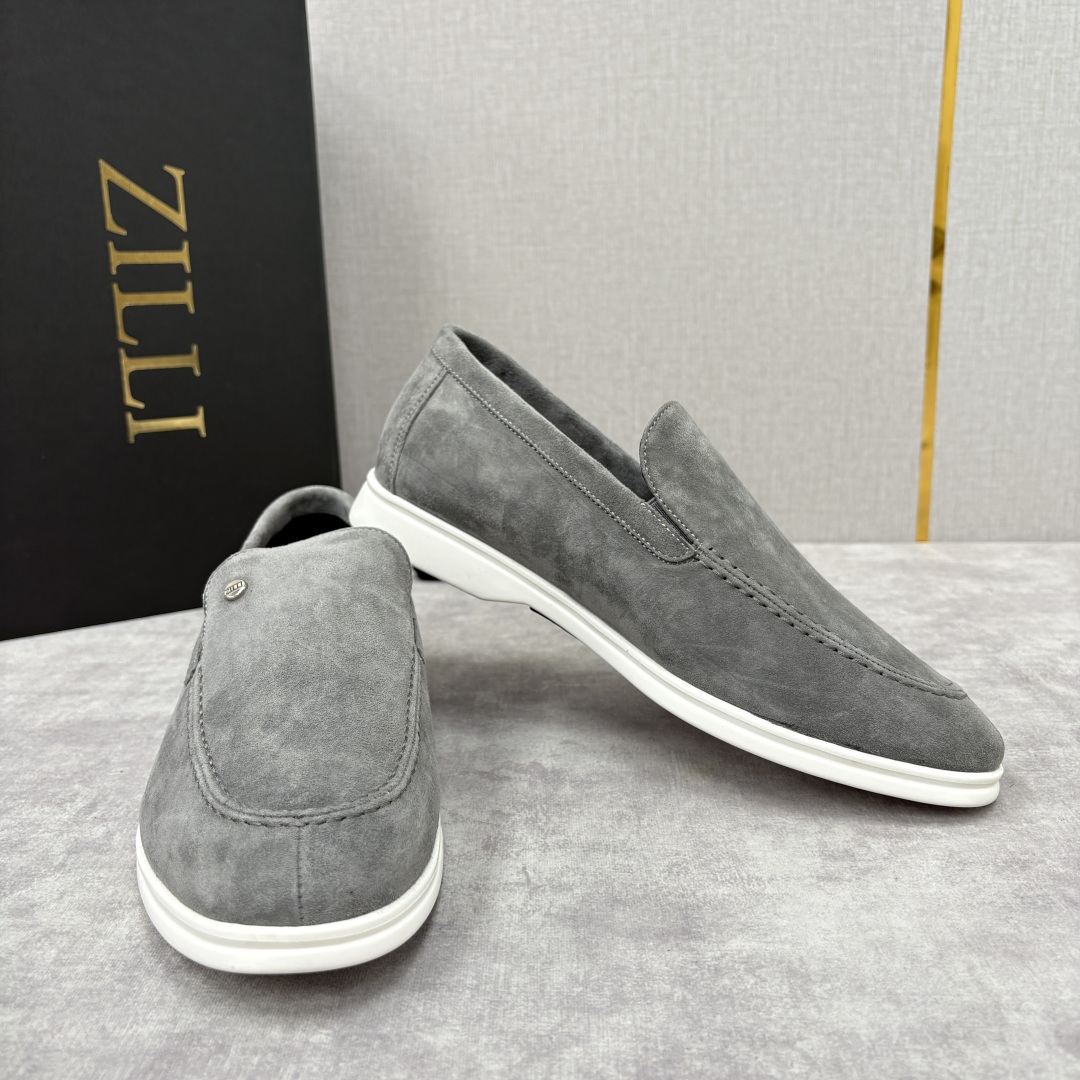 💋💍ZL家新品 Zill* 兹-利 是1970创立的法国奢侈男装品牌 男士新款休闲乐福鞋系列 采用进口绒