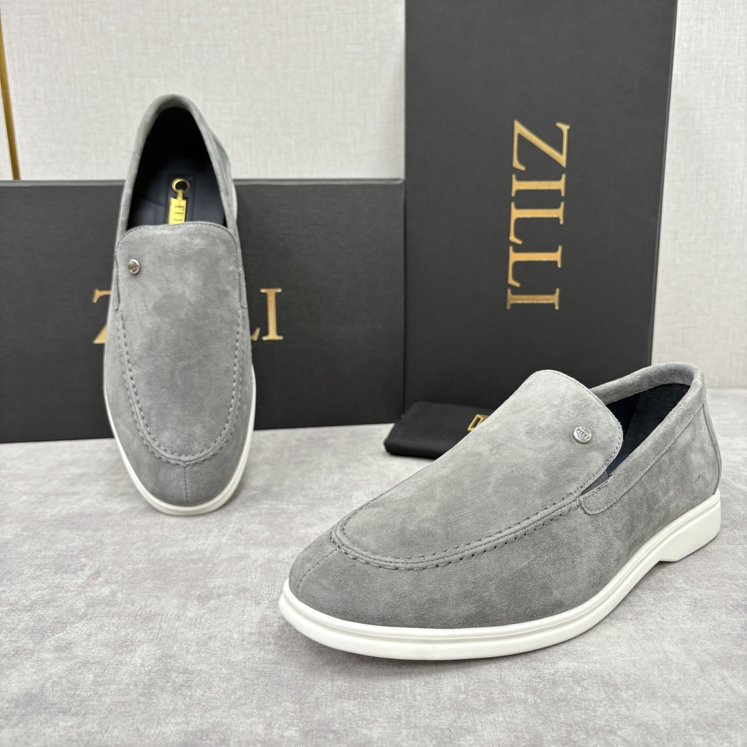💋💍ZL家新品 Zill* 兹-利 是1970创立的法国奢侈男装品牌 男士新款休闲乐福鞋系列 采用进口绒
