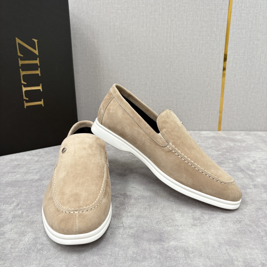 💋💍ZL家新品 Zill* 兹-利 是1970创立的法国奢侈男装品牌 男士新款休闲乐福鞋系列 采用进口绒