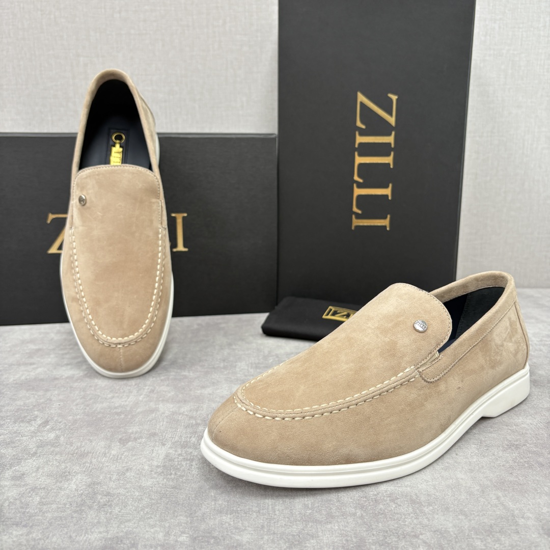 💋💍ZL家新品 Zill* 兹-利 是1970创立的法国奢侈男装品牌 男士新款休闲乐福鞋系列 采用进口绒