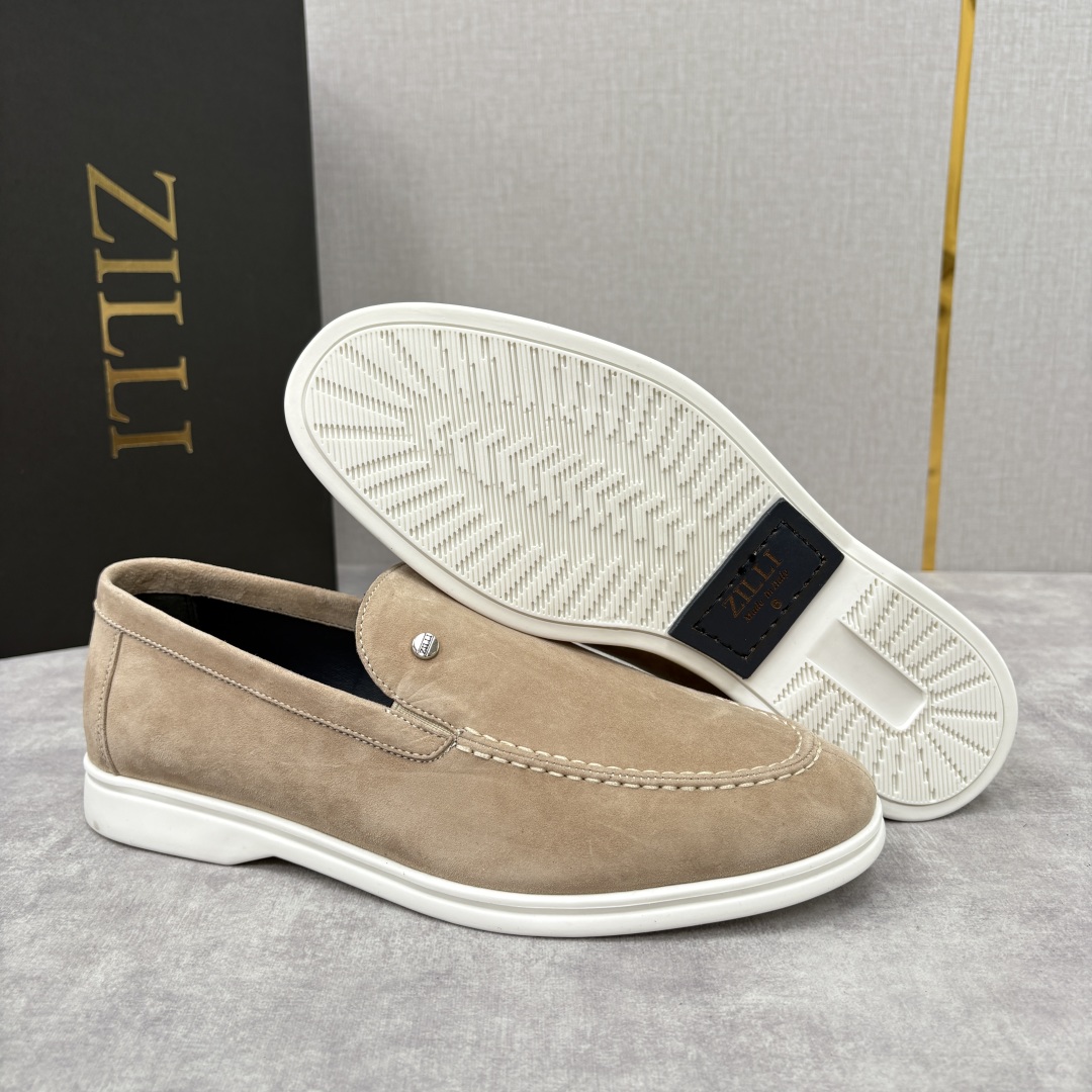 💋💍ZL家新品 Zill* 兹-利 是1970创立的法国奢侈男装品牌 男士新款休闲乐福鞋系列 采用进口绒