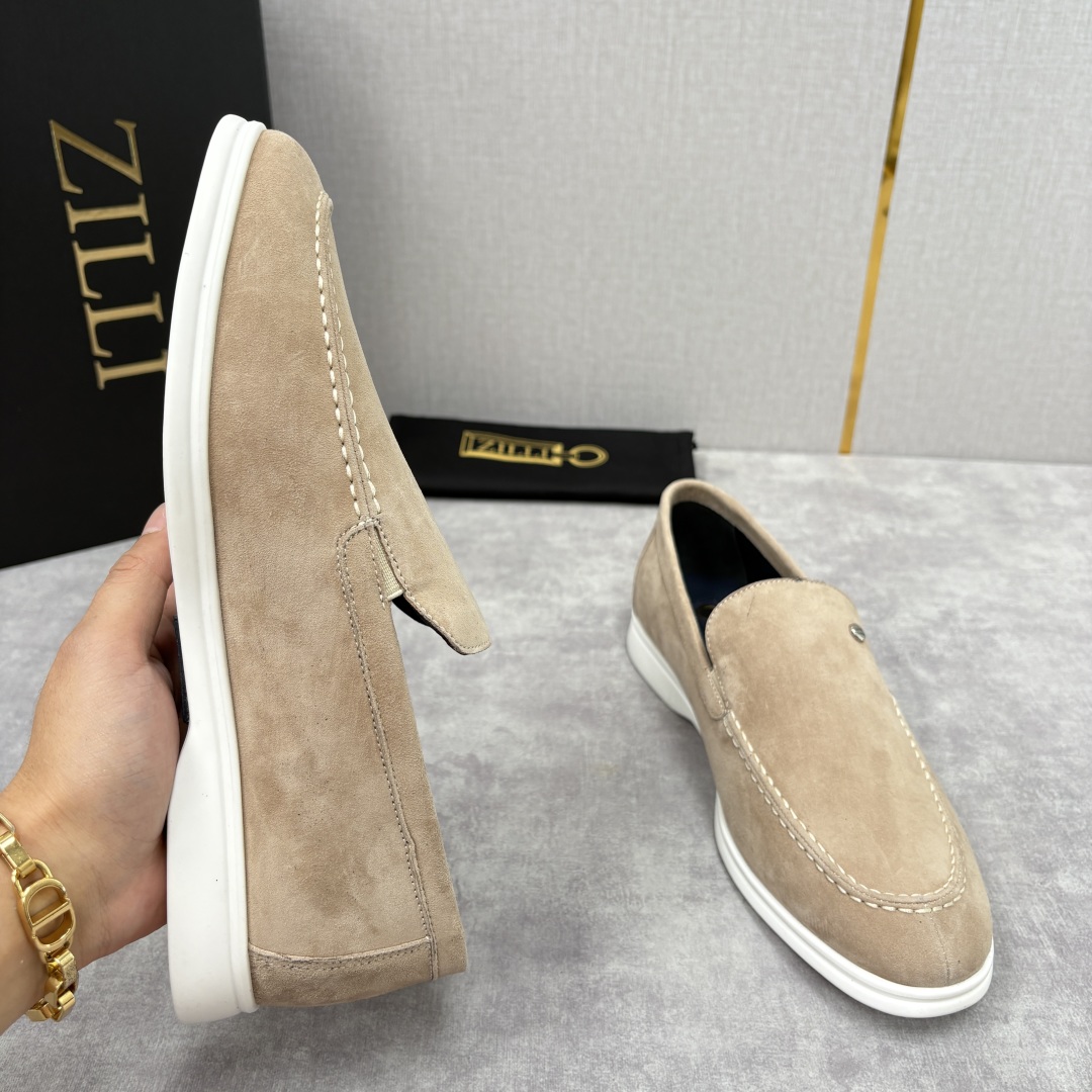 💋💍ZL家新品 Zill* 兹-利 是1970创立的法国奢侈男装品牌 男士新款休闲乐福鞋系列 采用进口绒