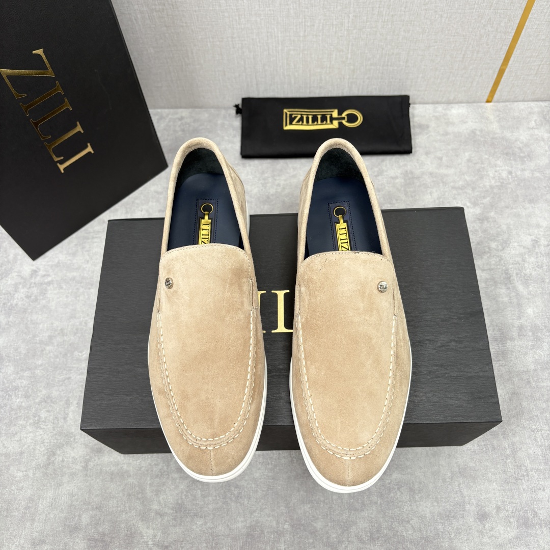 💋💍ZL家新品 Zill* 兹-利 是1970创立的法国奢侈男装品牌 男士新款休闲乐福鞋系列 采用进口绒