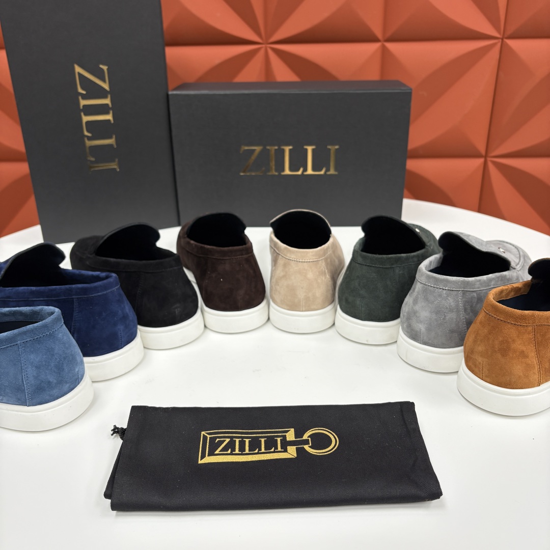 💋💍ZL家新品 Zill* 兹-利 是1970创立的法国奢侈男装品牌 男士新款休闲乐福鞋系列 采用进口绒