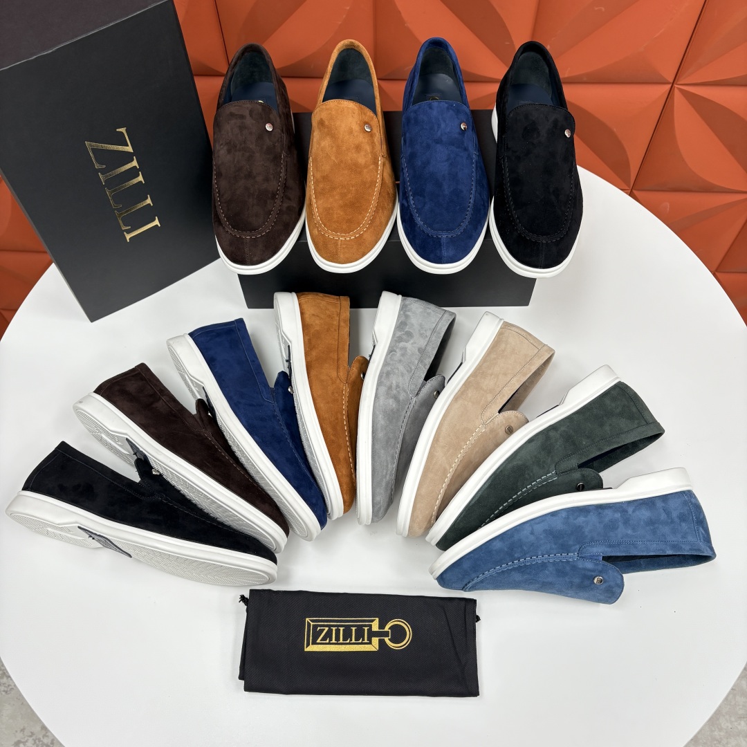 💋💍ZL家新品 Zill* 兹-利 是1970创立的法国奢侈男装品牌 男士新款休闲乐福鞋系列 采用进口绒