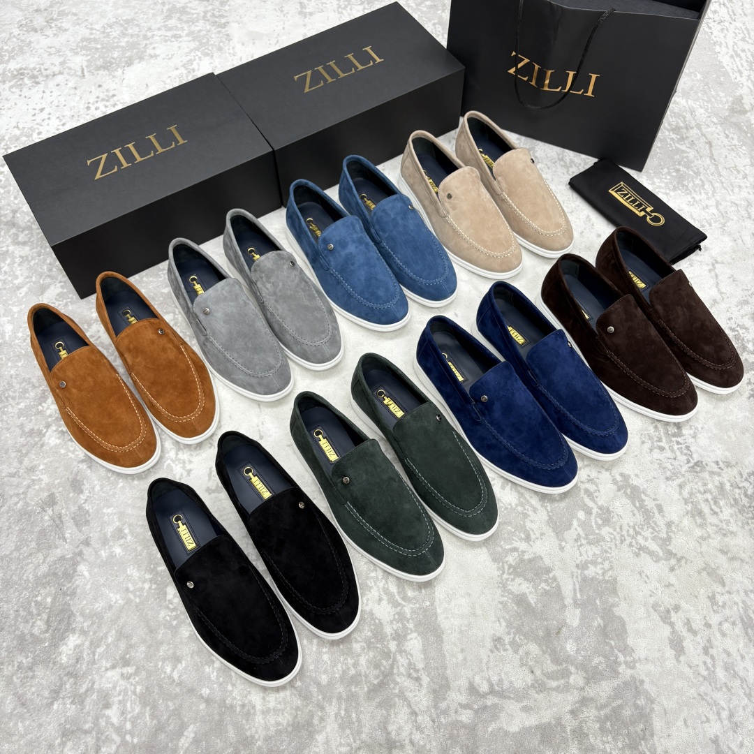 💋💍ZL家新品 Zill* 兹-利 是1970创立的法国奢侈男装品牌 男士新款休闲乐福鞋系列 采用进口绒