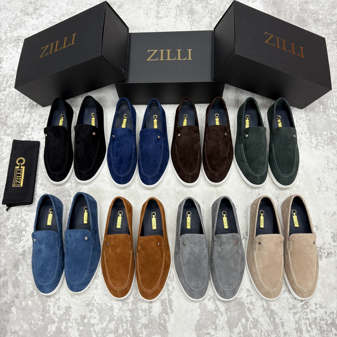💋💍ZL家新品 Zill* 兹-利 是1970创立的法国奢侈男装品牌 男士新款休闲乐福鞋系列 采用进口绒