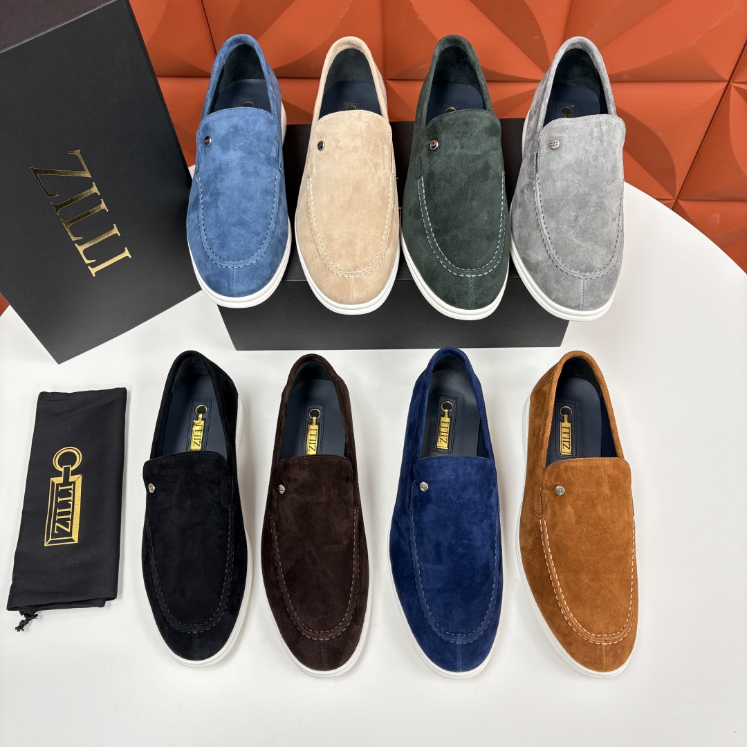💋💍ZL家新品 Zill* 兹-利 是1970创立的法国奢侈男装品牌 男士新款休闲乐福鞋系列 采用进口绒