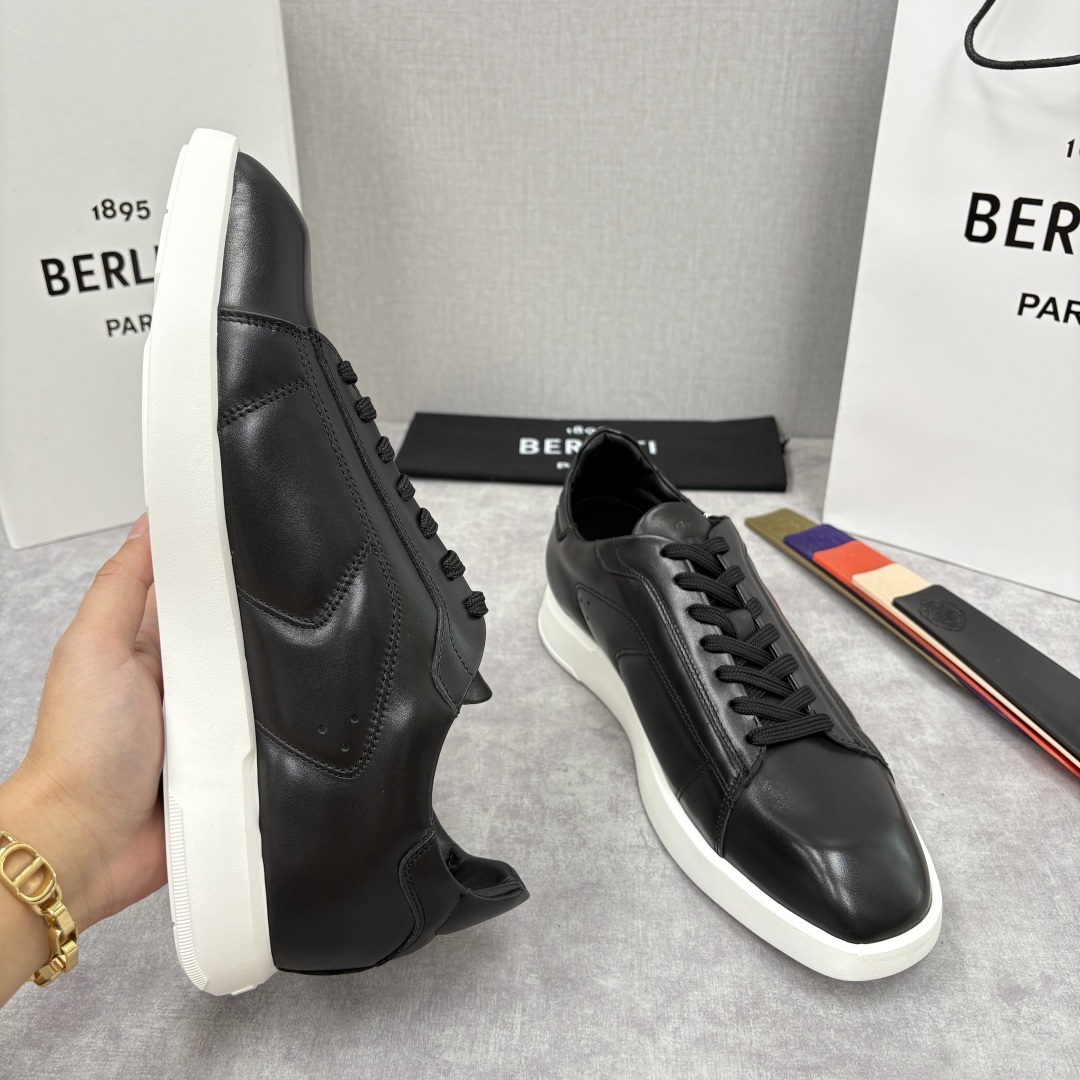 💋💍Berlut* 布鲁提 新款刀锋造型板鞋来袭 新品Stellar Scritto刺青手绘图纹休闲运动